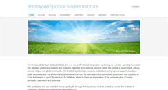 Desktop Screenshot of brentwoodspiritualstudiesinstitute.org